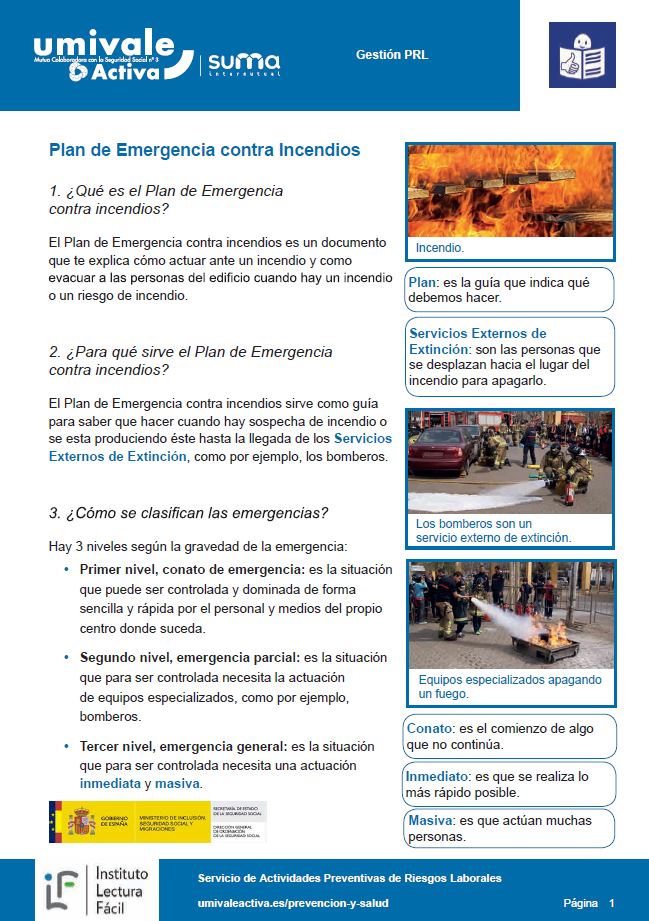 Plan de emergencia contra incendios
