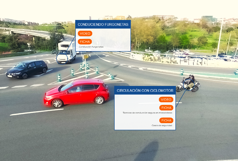 Más información sobre material interactivo en seguridad vial